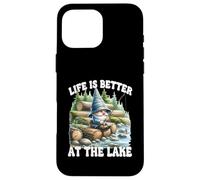 Fisher Gnome For Fishing Grandpa Life Is Better At The Lake Coque pour iPhone 16 Pro Max