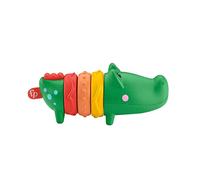 Fisher-Price Alligator Cliquetis Jouet d’éveil bébé avec bruits de hochet, 6 Mois et Plus, GWL67