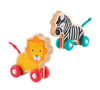 FISHER-PRICE Animaux a pousser en bois os - JFN19