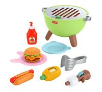 Fisher-Price Barbecue d’Activités La Forêt de l’Amitié Coffret avec 14 aliments pour jeu de rôle, à partir de 2 ans,JLB82