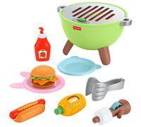 Fisher-Price Barbecue d’Activités La Forêt de l’Amitié Coffret avec 14 aliments pour jeu de rôle, à partir de 2 ans,JLB82