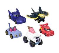 Fisher-Price Batwheels Dc Coffret De 5 Véhicules À L'échelle 1/55 Avec Bam La Batmobile, Flamme, Kitty, Flocon Et Batplane