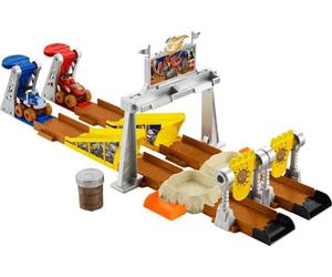 Fisher-Price Blaze and the Monster Machines Mud Pit Race Track, ensemble de jeu de véhicule avec boue de boue pour les enfants d'âge préscolaire âgés de 3 ans et plus