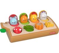 Fisher-Price Cache-Cache Surprise, Jouet d’éveil pour bébé avec éléments en Bois et en Tissu, 9 Mois et Plus, GJW24