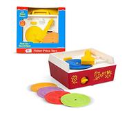 Fisher Price Classiques 1697 Boîte à musique Tourne-disque, jouet musical pour bébé, jouet éducatif interactif avec 10 chansons, jouet d’apprentissage, cadeau rétro à partir de 18 mois et plus