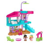 Fisher-Price Coffret avec Figurines et Accessoires Maison de Plage Barbie Little People, pour Enfants de 18 Mois et Plus, JCW71