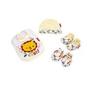 FISHER PRICE Coffret Cadeau Spécial pour Bébé de 0 à 6 Mois 4 Pièces