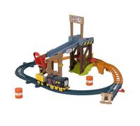 Fisher-Price Coffret de Construction Diesel Thomas et ses Amis avec circuit, locomotive motorisée et wagon de marchandise, pour enfants à partir de 3 ans,JBW20