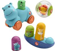 Fisher-Price Coffret J’Apprends Les Mouvements, 3 Jouets d’éveil pour bébé et Tout-Petit, spécial motricité Globale, 9 Mois et Plus, HFJ94, Multicolore