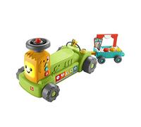 Fisher-Price Coffret Jouet D’Éveil Rires Et Éveil Mon Tracteur De La Ferme 4 en 1 avec Remorque À Tirer, 4 Modes De Jeu, 3 Niveaux, Version Multilingue, Jouet Bébé, 9 Mois À 3 Ans
