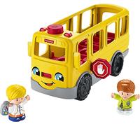 Fisher-Price Coffret Le Bus Scolaire Little People (Version multilingue), véhicule à Pousser avec Musique, Jouet Enfant, Dès 1 an, HJN36
