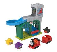 Fisher-Price Coffret Thomas et ses Amis Ma Première Gare des Quatre-Vents avec marchandise à empiler pour enfants à partir de 18 mois
