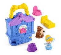 Fisher-Price Coffret transportable Little People Princesses Disney Cendrillon pour Tout-Petits avec 2 Figurines, à partir de 18 Mois, HWB35