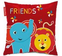 Fisher-Price coussin éléphant & lion junior 40 cm rouge/bleu multicolore G