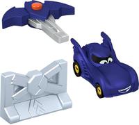 Fisher-Price DC Batwheels Jouet voiture Bam The Batmobile à l'échelle 1:55 avec accessoire de collision pour enfants de 3 ans et plus, HRJ54