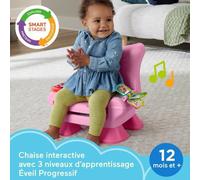 Fisher-Price Éveil Progressif Rires et Éveil - Chaise électronique rose