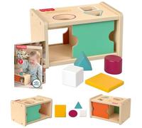 Fisher-Price Fisher-Price-Boîte en Bois Permanence de l'Objet Tri et Découverte Montessori