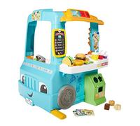 Fisher-Price Food Truck de Puppy, Camion de Cuisine Bleu avec Sons et Lumières, GHJ07