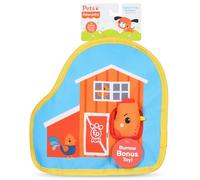 Fisher-Price for Pets Jouet pour chien Poulailler Peek-a-Boo Burrow en peluche style flattie pour le développement des chiens