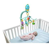 Fisher-Price Hippocampe 3-en-1 Mobile Musical pour Lit Bébé avec 4 hochets Animaux Marins Amovibles, musiques et Sons, dès la Naissance, DFP12, Multicolore