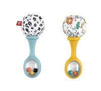Fisher-Price Hochet pour bébé Mes Premiers Maracas jouet d’éveil sensoriel à partir de 3 mois, HMF34