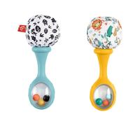 FISHER-PRICE Hochets Rumba / Pyramide d'anneaux colorés / Premiers blocs de construction pour bébés. (maracas)