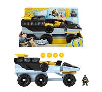 Fisher-Price Imaginext DC Super Friends Bat-Tank Transformable avec figurine sons, lumières et projectiles pour les enfants à partir de 3 ans, HVY04