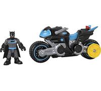 Fisher-Price Imaginext DC Super Friends Bat-Tech Batcycle, Push-Along Vehicle and Batman Figure for Preschool Kids Ages 3-8 Years