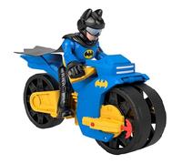 Figurine Batman Xl Avec Batcycle Xl - Fisher-Price - Imaginext Dc Super Friends - Lance-Projectile - Articulée