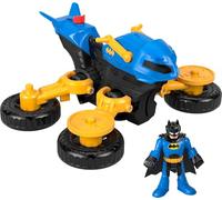 Fisher-Price Imaginext DC Super Friends Batman Figurine et Batcycle transformable pour jeu de simulation pour enfants à partir de 3 ans