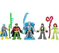 Fisher-Price Imaginext DC Super Friends Coffret de Combat Batman, 5 Figurines Articulées de Personnages avec lumières et Accessoires, Jouet Enfant, Dès 3 Ans, HGX97