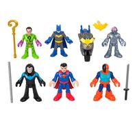 Fisher-Price Imaginext -DC Super Friends-Coffret de figurines Deluxe avec 9 éléments