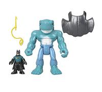 Imaginext DC Super Friends Figurines Batman & King Shark, Jouet pour Enfant de 3 à 8 Ans, GMP97