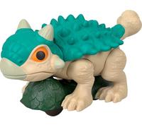Fisher-Price Imaginext Jurassic World Dinosaure, Ankylosaurus Push-Toy avec roues roulantes et mouvement mouvant, 14 cm de haut