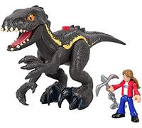 Fisher-Price Imaginext Jurassic World Figurine Dinosaure Indoraptor et Une Mini-Figurine Maisie, Jouet pour Enfant de 3 à 8 Ans, GKL51
