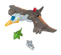 Fisher-Price Imaginext Le Monde D’Après Coffret Quetzalcoatlus, Figurines Dinosaure avec Battement D’Ailes, Tricératops Et Accessoire, Jouet Enfant, Dès 3 Ans, HML44