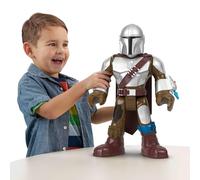 Fisher-Price Imaginext STAR WARS Figurine XXL The Mandalorian, personnage articulé de 40 cm avec lanceur, pour les enfants à partir de 3 ans, HXT20