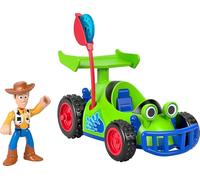 Fisher-Price Coffret jouet Imaginext Toy Story Woody et sa voiture de course avec projectiles