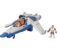 Fisher-Price Imaginext Vaisseau Spatial XL-15 ( 38 cm) et Figurine Buzz l’Éclair XL-15 avec Sons et Lumières, 2 Accessoires Inclus, Jouet Enfant interactif, Dès 3 Ans, HGT26
