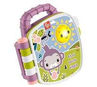 Fisher-Price Livre musical Singe Violet – Lumières et sons – Version italienne