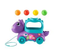 Fisher-Price Jouet D’Éveil Tricératops Lance-Balles Avec Effets Sonores Et Lumineux, 3 Niveaux D’Apprentissage Éveil Progressif, Jouet Enfant, Dès 12 Mois, Version: UK-Anglais , HNR50