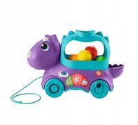 Fisher-Price Jouet D’Éveil Tricératops Lance-Balles Avec Effets Sonores Et Lumineux, 3 Niveaux D’Apprentissage Éveil Progressif, Version: Czech; Anglais, UK; Hongroise; Polonais; Slovak, HNR51