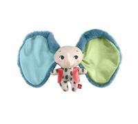 Fisher-Price Jouet Éveil Tembo Peluche Mon Doudou Eléphant Pour Poussette, 90% Plastiques Recyclés Post-Consommation, Emballage Certifié Fsc, Jouet Bébé, A Partir De 3 Mois, HKD63