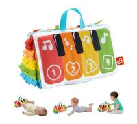 Fisher-Price Jouet Musical Mon Piano D’Éveil Sensoriel Pour Jeu À Plat Ventre Et Sur Le Dos Bébés, Avec Touches Lumineuses Multicolores Et Musique, Jouet Bébé, HND54