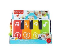 Fisher-Price Jouet Musical Mon Piano D’Éveil Sensoriel Pour Jeu À Plat Ventre Et Sur Le Dos Bébés, Avec Touches Lumineuses Multicolores Et Musique, Jouet Bébé, HND54