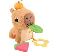 Fisher-Price Jouet Peluche Mon Capybara Câlins avec Anneaux de Dentition et hoch