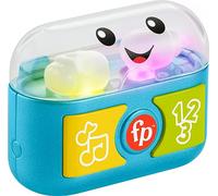Fisher-Price Jouet pour bébé et tout-petit Rire et apprendre à jouer le long des écouteurs avec lumières musicales et activités motrices fines pour nourrissons à partir de 6 mois