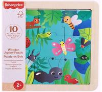 Fisher-Price Jouet pour bébés Puzzle Amis de la jungle en bois pour enfants de 2 ans et plus