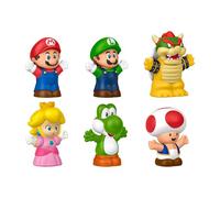 Fisher-Price Jouet pour Tout-Petit Coffret de Figurines Mario Little People avec 6 Personnages, pour Les Enfants à partir de 18 Mois, JHG63