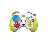 Fisher-Price Jouet Rires et Éveil pour bébé et tout-petit, manette de jeu et d’apprentissage, faux jeu vidéo vert avec musique et lumières, à partir de 6 mois, Version: UK-Anglais , FWG12